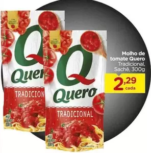 Oferta de Quero - Molho De Tomate por R$2,29 em Carrefour