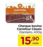 Oferta de Carrefour - Charque bovino Classic por R$15,9 em Carrefour