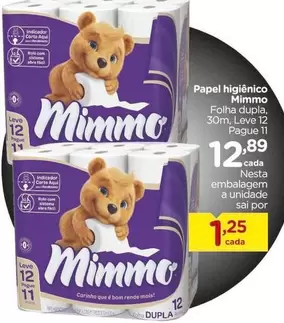 Oferta de Mimmo - Papel Higiênico por R$12,89 em Carrefour