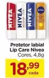 Oferta de Nivea - Protetor Labial Lip Care por R$18,99 em Carrefour