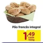 Oferta de Pão Francês Integral por R$1,49 em Carrefour