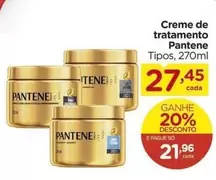 Oferta de Pantene - Creme De Tratamento por R$27,45 em Carrefour