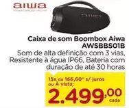 Oferta de Caixa De Som Boombox AWSBBS01B por R$2499 em Carrefour