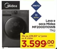 Oferta de Midea - Lava E Seca Mf200d110wb por R$3599 em Carrefour