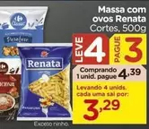 Oferta de Renata - Massa Com Ovos por R$4,39 em Carrefour