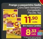 Oferta de Sadia - Frango A Passarinho por R$11,9 em Carrefour