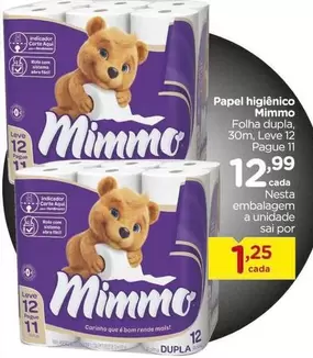 Oferta de Mimmo - Papel Higiênico por R$12,99 em Carrefour