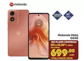 Oferta de Motorola - Moto GO4S por R$699 em Carrefour