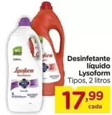 Oferta de Lysoform - Desinfetante Liquido por R$17,99 em Carrefour