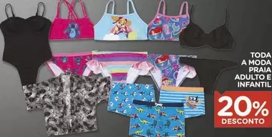 Oferta de Moda - Toda A Moda Praia Adulto Infantil em Carrefour