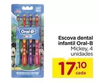 Oferta de Oral-B - Escova Dental Infantil por R$17,7 em Carrefour