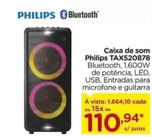 Oferta de Philips - Caixa De Som Tax520878 por R$110,94 em Carrefour