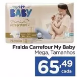 Oferta de Carrefour - Fralda My Baby por R$65,49 em Carrefour