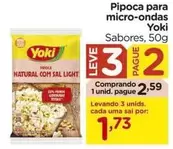 Oferta de Yoki - Pipoca Para Micro-ondas por R$2,59 em Carrefour