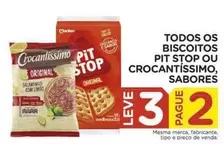 Oferta de Sabores - Todos Os Biscoitos Pit Stop Ou Crocantissimo, Sabores em Carrefour