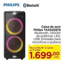 Oferta de Philips - Caixa De Som Tx520878 por R$1699 em Carrefour