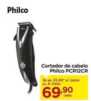 Oferta de Philco - Cortador De Cabelo PCR12CR por R$69,9 em Carrefour