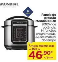 Oferta de Mondial - Panela De Pressão por R$469 em Carrefour