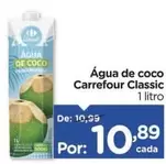 Oferta de Carrefour - Água De Coco Classic por R$10,89 em Carrefour