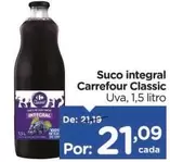 Oferta de Carrefour - Suco Integral Classic por R$21,09 em Carrefour