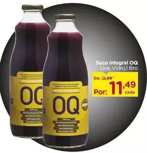 Oferta de OQ - Suco Integral por R$11,49 em Carrefour