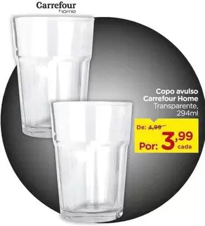 Oferta de Carrefour - Copo Avulso por R$3,99 em Carrefour