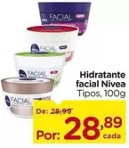 Oferta de Nivea - Hidratante Facial por R$28,89 em Carrefour