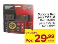 Oferta de Universal - Suporte Fixo Para Tv por R$29,99 em Carrefour