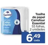 Oferta de Carrefour - Toalha De Papel Essential por R$6,49 em Carrefour