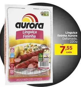 Oferta de Aurora - Linguiça Fininha por R$7,55 em Carrefour