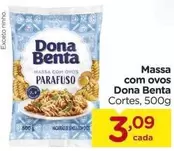 Oferta de Dona Benta - Massa com ovos por R$3,09 em Carrefour