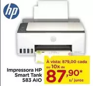 Oferta de HP - Impressora Smart Tank 583 Aio por R$879 em Carrefour