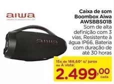 Oferta de Caixa de som Boombox AWSBBSOIB por R$2499 em Carrefour