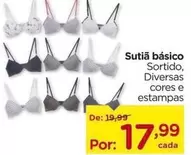 Oferta de Sutiã Basico por R$17,99 em Carrefour