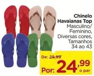 Oferta de Havaianas - Chinelo Top por R$24,99 em Carrefour