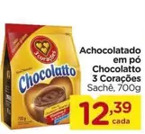 Oferta de 3 Corações - Achocolatado Em Pó Chocolatto por R$12,39 em Carrefour