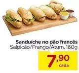 Oferta de Sanduíche no pão francês por R$7,9 em Carrefour