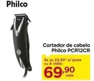 Oferta de Philco - Cortador De Cabelo PCR12CR por R$69,9 em Carrefour