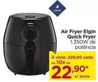 Oferta de Elgin - Air Fryer Quick Fryer por R$229 em Carrefour