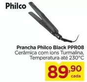 Oferta de Philco - Prancha Black PPR08 por R$89,9 em Carrefour