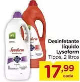 Oferta de Lysoform - Desinfetante Liquido por R$17,99 em Carrefour