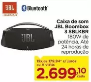 Oferta de JBL - Caixa De Som Boombox 3 Sblkbr por R$2699,1 em Carrefour