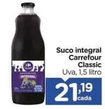 Oferta de Carrefour - Suco Integral Classic por R$21,19 em Carrefour