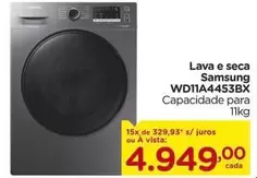 Oferta de Samsung - Lava E Seca Wd11a4453bx por R$4949 em Carrefour