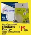 Oferta de Cristalcopo - Prato Descartável Cristalcopo/ Kerocopo por R$1 em Super Muffato