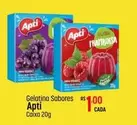 Oferta de Apti - Gelatina Sabores por R$1 em Super Muffato