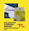 Oferta de Cristalcopo - Prato Descartável Cristalcopo/ Kerocopo por R$1 em Super Muffato