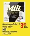 Oferta de Mili - Guardanapo Folha Dupla Bistro por R$3 em Super Muffato