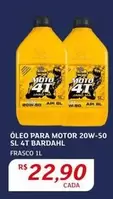 Oferta de Bardahl - Oleo Para Motor 20W-50 Sl 4T por R$22,9 em Assaí Atacadista