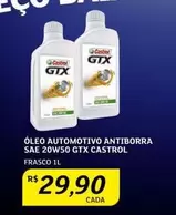 Oferta de Castrol - Óleo Automotivo Antiborra Sae 20W50 Gtx por R$29,9 em Assaí Atacadista